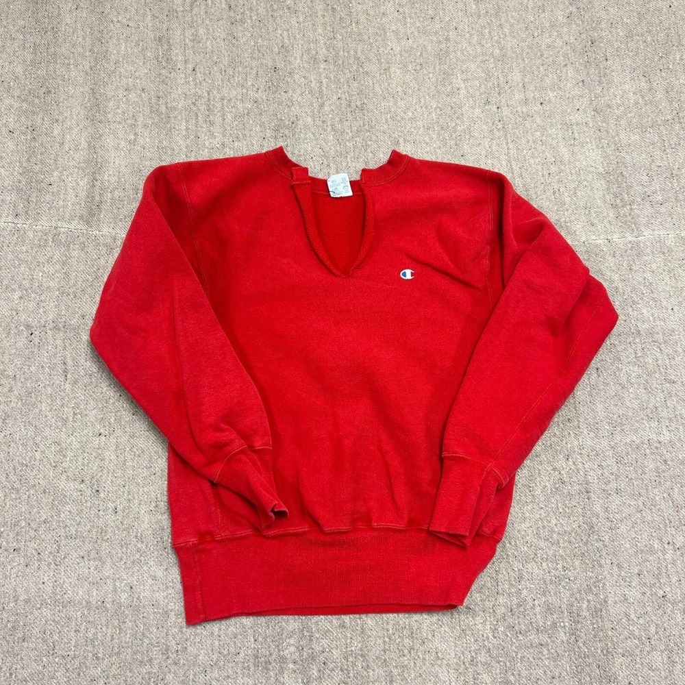 Vintage Champion Reverse Weave Sweatshirt Mens Large Red 1990s